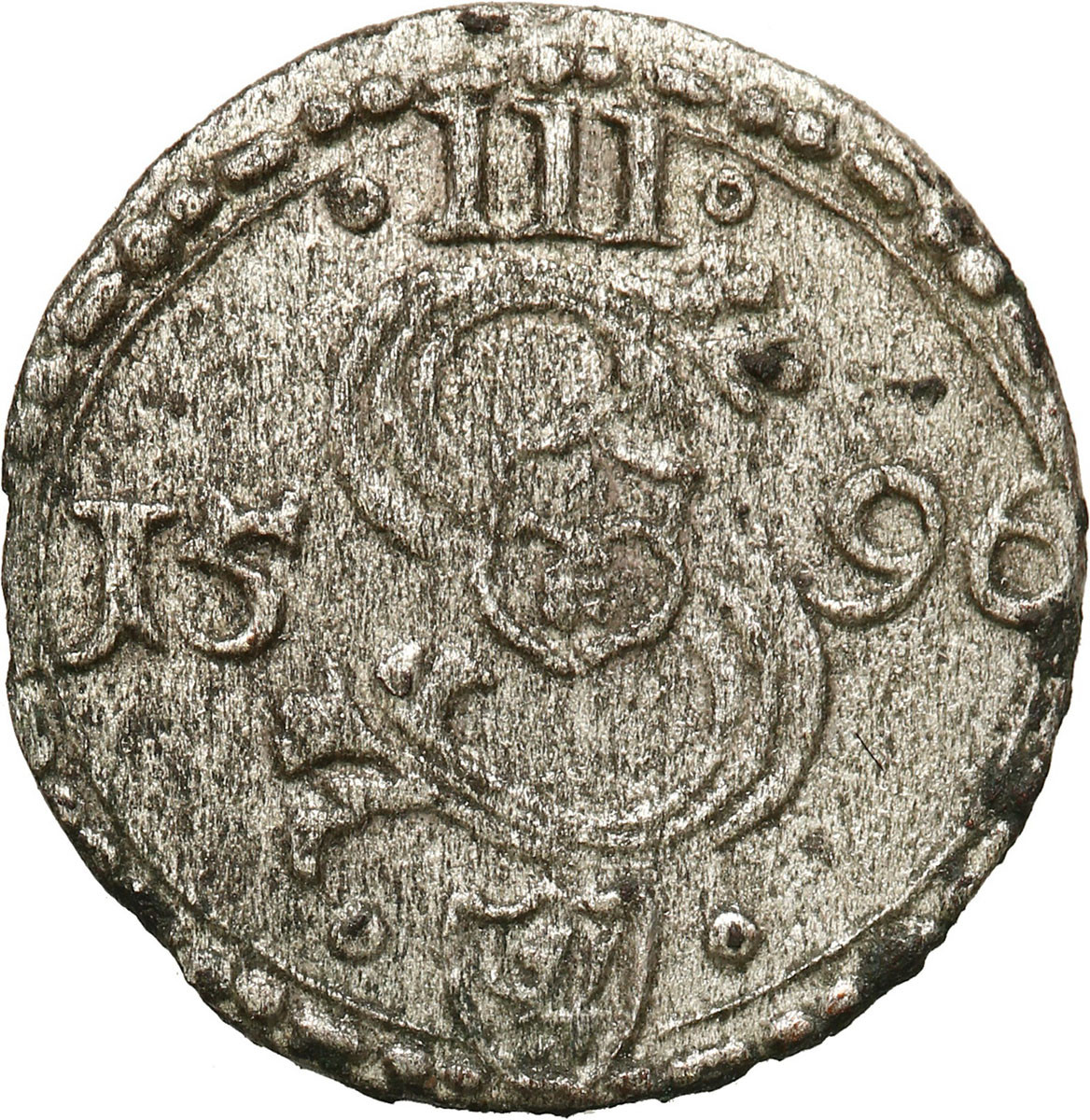 Zygmunt III Waza. Trzeciak (ternar) 1596, Malbork